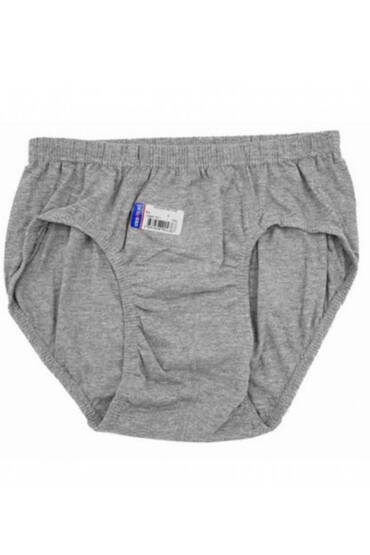 0005 Seher Erkek Slip 12'li Paket Gri (1)