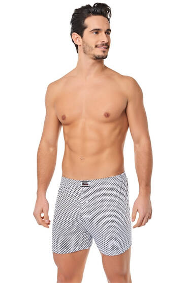 0007 Seher Erkek Desenli Boxer 10'lu Paket - 8