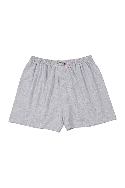 0008 Seher Erkek Düz Boxer 10'lu Paket Gri - 2