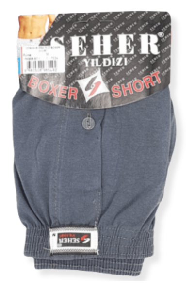 0008 Seher Erkek Düz Boxer 5'li Füme (1)