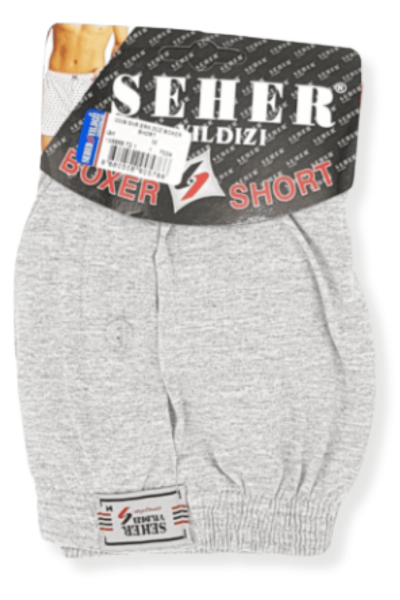 0008 Seher Erkek Düz Boxer 5'li Gri (1)