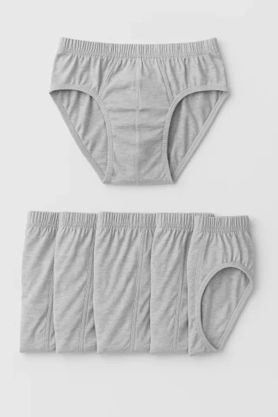 0037 Seher Çocuk Slip 12'li Paket Gri (1)