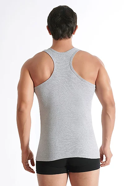 0058 Seher Erkek Ribana Spor Atlet 6'lı Paket Gri