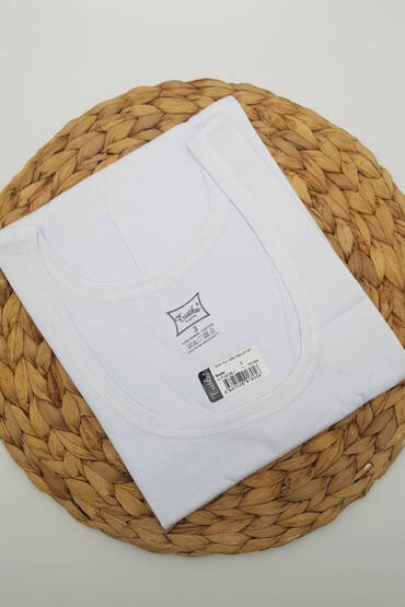 0101 Tutku Erkek Penye Atlet 6'lı Paket Beyaz - 9