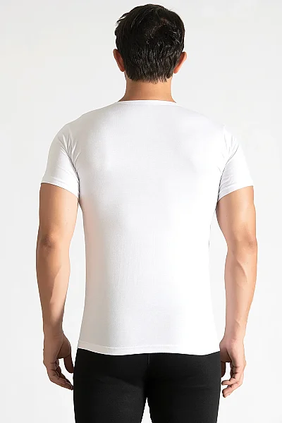 0103 Tutku Erkek Penye Bisiklet 6'lı Paket Beyaz - 2