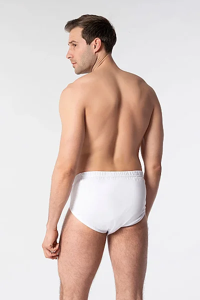 0109 Tutku Erkek Penye Slip 12'li Paket Beyaz (1)