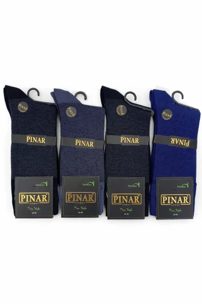 0111 Pınar Erkek Bambu Kutulu Çorap 12'li M10 