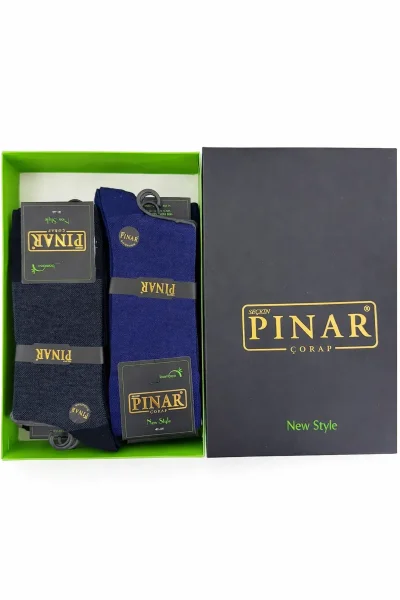 0111 Pınar Erkek Bambu Kutulu Çorap 12'li M10 - 2
