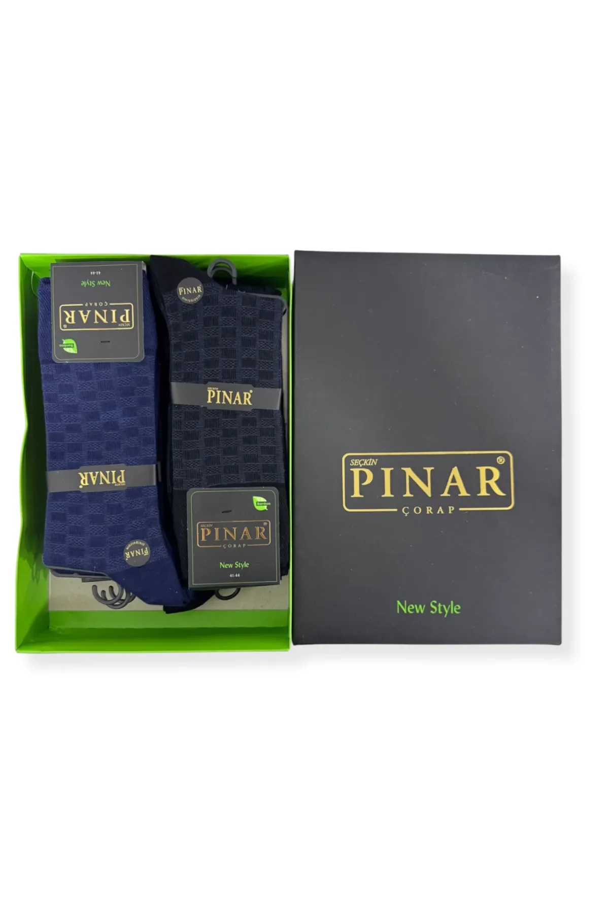 0111 Pınar Erkek Bambu Kutulu Çorap 12li M12 - 2