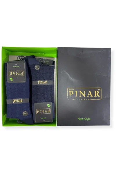 0111 Pınar Erkek Bambu Kutulu Çorap 12li M13 - 2