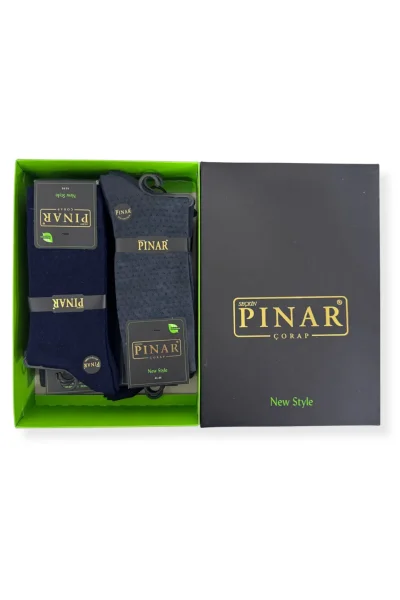 0111 Pınar Erkek Bambu Kutulu Çorap 12li M16 - 2