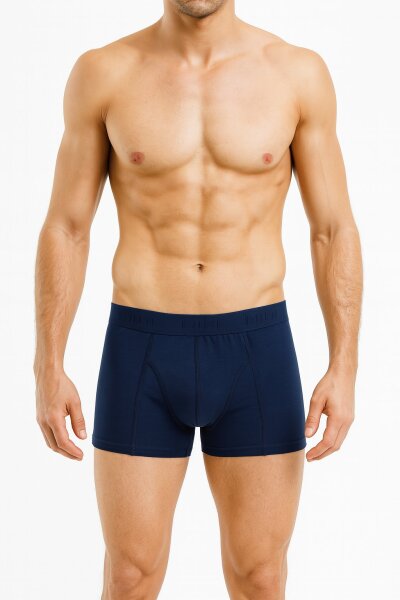 0114 Tutku Erkek Elastan Boxer 6'lı Lacivert - 7