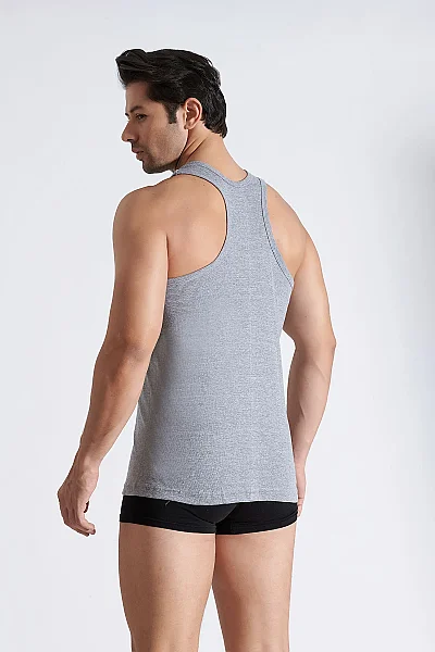 0118 Tutku Erkek Ribana Spor Atlet 6'lı Paket Gri (1)