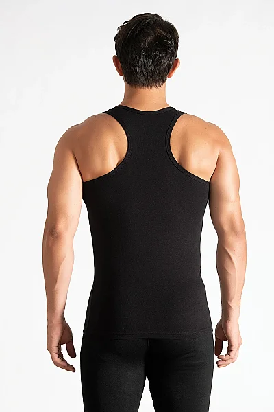 0118 Tutku Erkek Ribana Spor Atlet 6'lı Paket Siyah