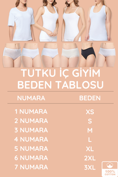 0135 Tutku Kadın Ribana İp Askılı Atlet 6'lı Paket Siyah - 5