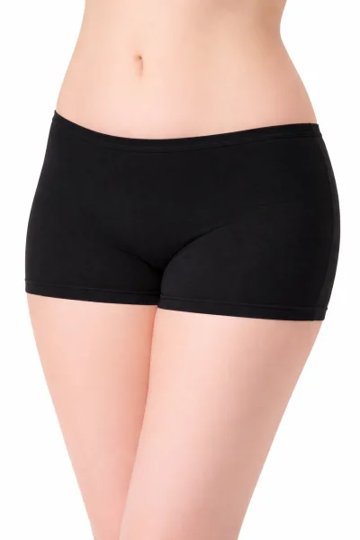 0154 Tutku Kadın Boxer Şort 6lı Siyah