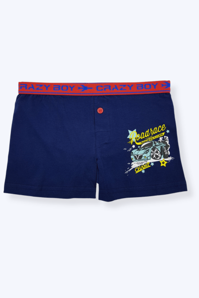 0253 Tutku Çocuk Elastan Baskılı Boxer 12'li Paket - 8