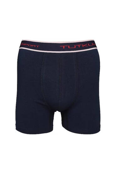 0400 Tutku Erkek Elastan Spor Boxer 6'lı Paket Siyah