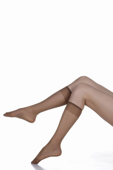 095 Elite Fit 15 Dizaltı Çorap 12'li Paket Sahra (1)