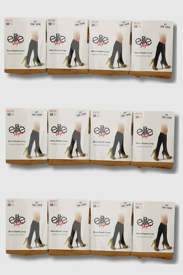 095 Elite Fit 15 Dizaltı Çorap 12'li Paket Siyah (1)