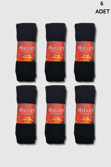 1036 Halley Termal Havlu Tayt 6'lı Siyah