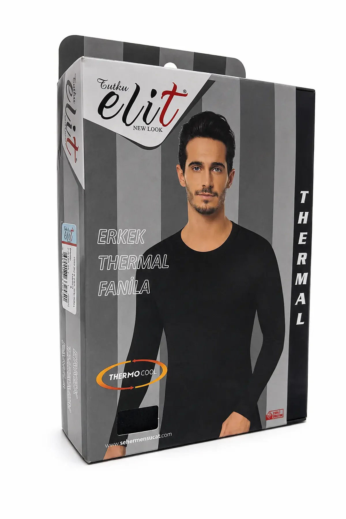 1307 Elit Erkek Termal Üst Siyah - 1
