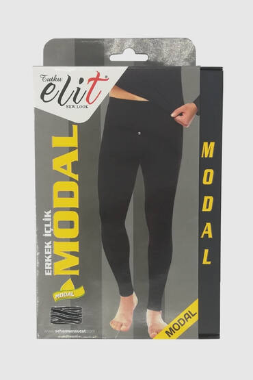 1308 Elit Erkek Modal Termal İnce İçlik Siyah