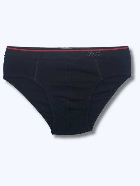 1351 Elit Erkek İncebel Kemerli Slip 6'lı Paket Siyah - 10
