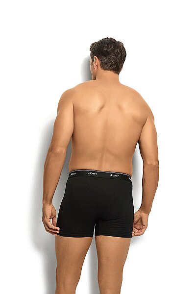 156 Jiber Erkek Likralı Boxer 6lı Siyah (1)