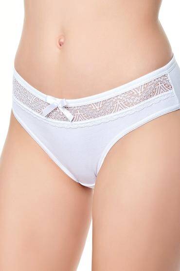2704 Elit Kadın Beli Dantelli Bikini 12'li Paket Beyaz