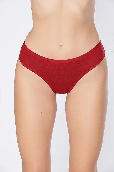 2711 Elit Kadın Bambu Düz Bikini 12li - 6