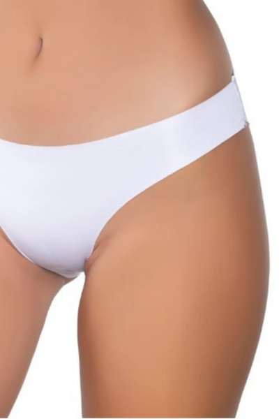 3075 Gümüş Kadın Görünmez Bikini 12'li Paket Beyaz (1)