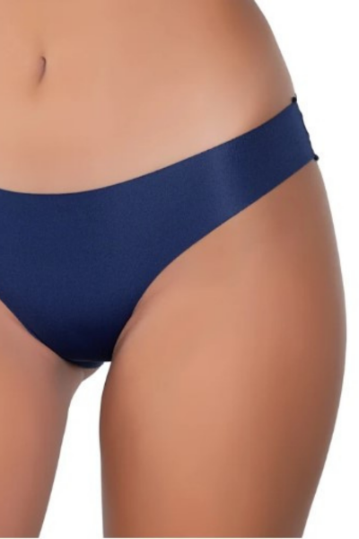3075 Gümüş Kadın Görünmez Bikini 12'li Paket Lacivert - 2