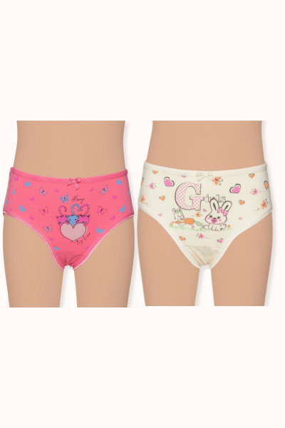3091 Gümüş Kız Baskılı Bikini 12'li Paket - 2