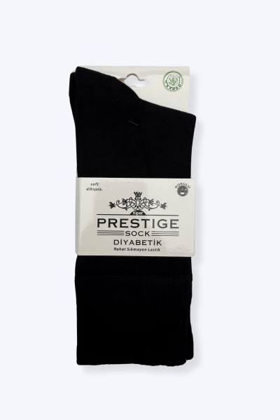 40-44 Prestıge Bambu Diyabetik Çorap 12'li Paket - 4