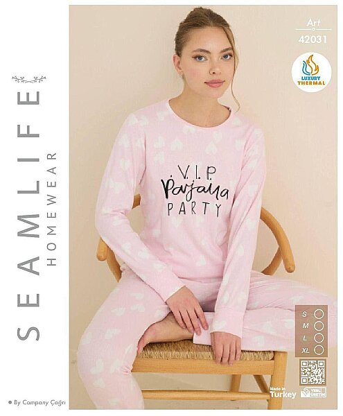 42031 Seamlife Kadın Termal Pijama Takımı