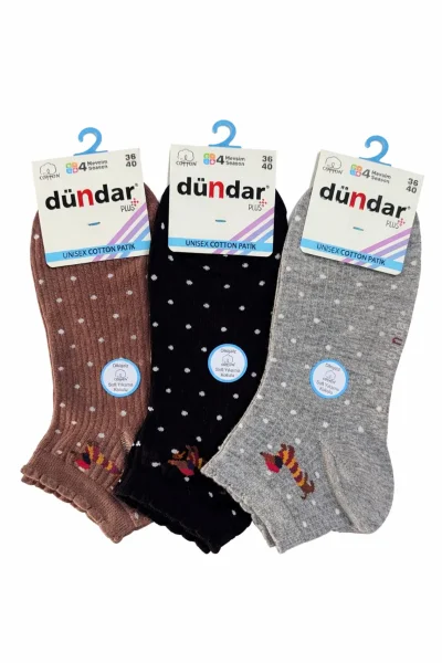 4308 Dündar Kadın Cotton Patik M-0