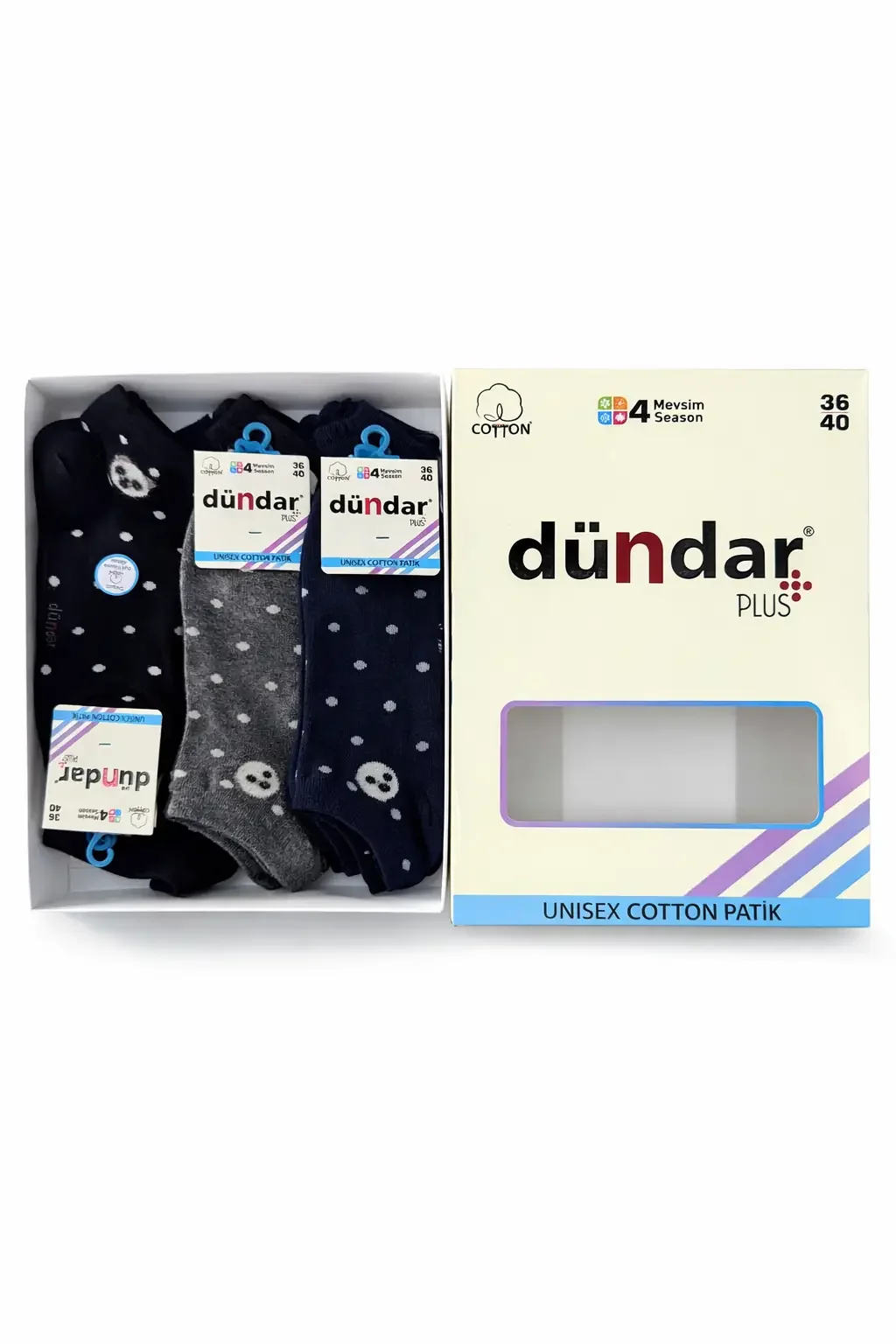4308 Dündar Kadın Cotton Patik M-4 - 2
