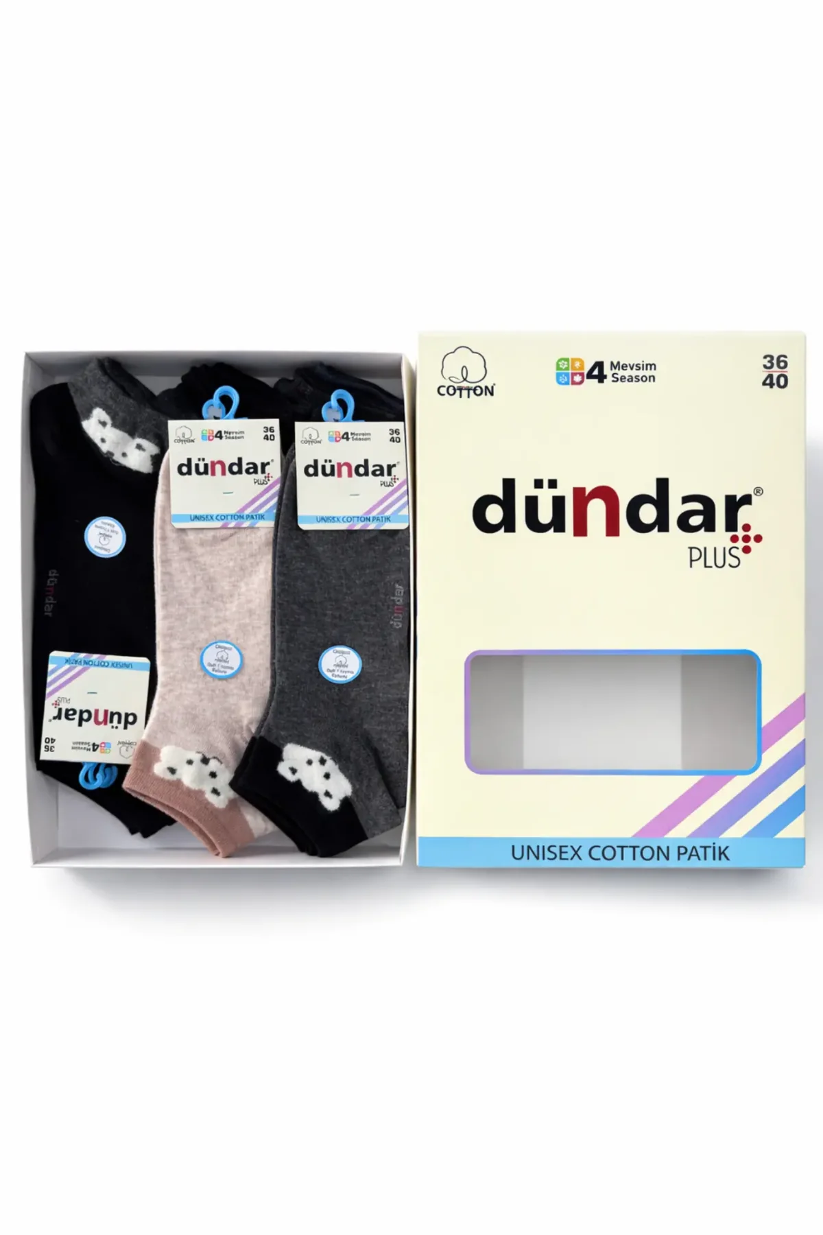 4308 Dündar Kadın Cotton Patik M-5 - 2
