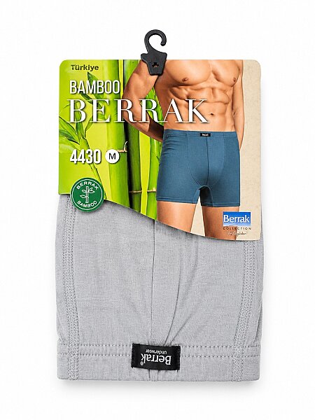4430 Berrak Erkek Bambu Boxer 10lu  Gri