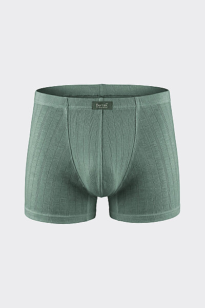 4432 Berrak Erkek Bamboo Boxer 10'lu Yeşil (1)