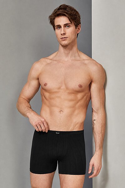 4432 Berrak Erkek Bamboo Boxer 10'lu Siyah