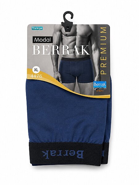 4476 Berrak Erkek Modal Boxer 10'lu Paket İndigo