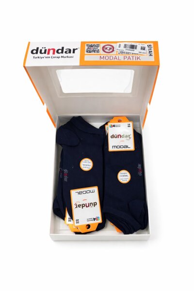 4506 Dündar Modal Patik 12li Siyah (1)