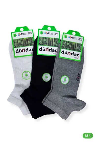 4605 Dündar Erkek Bambu Patik 12'li  M4 