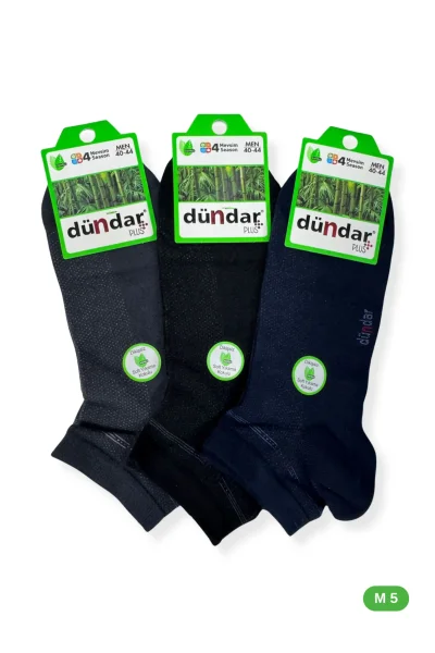 4605 Dündar Erkek Bambu Patik 12'li M5 
