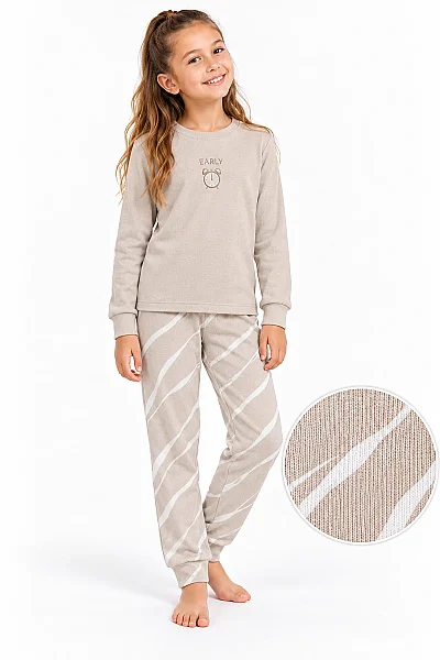 500 Seamlife Kız Çocuk Termal Pijama Takımı (1)