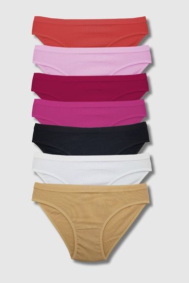 5001 Gümüş Kadın Bikini Kom 12'li Paket Pembe (1)