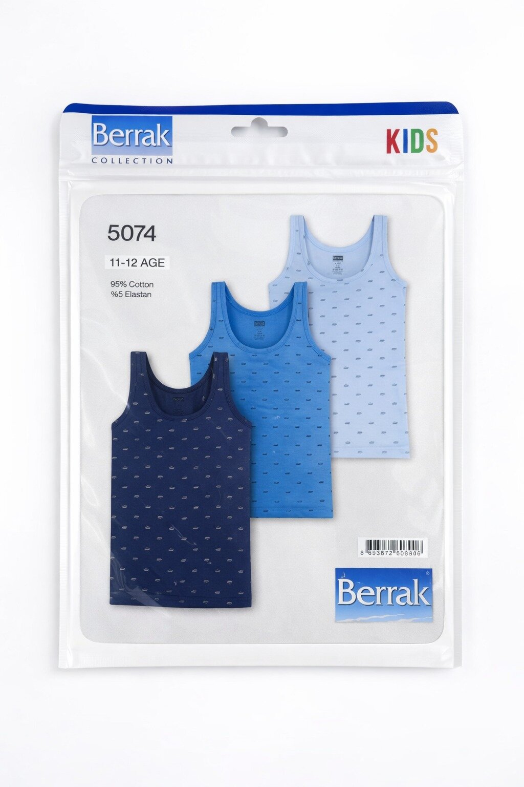 5074 Berrak Erkek Çocuk Atlet 3'lü - 2