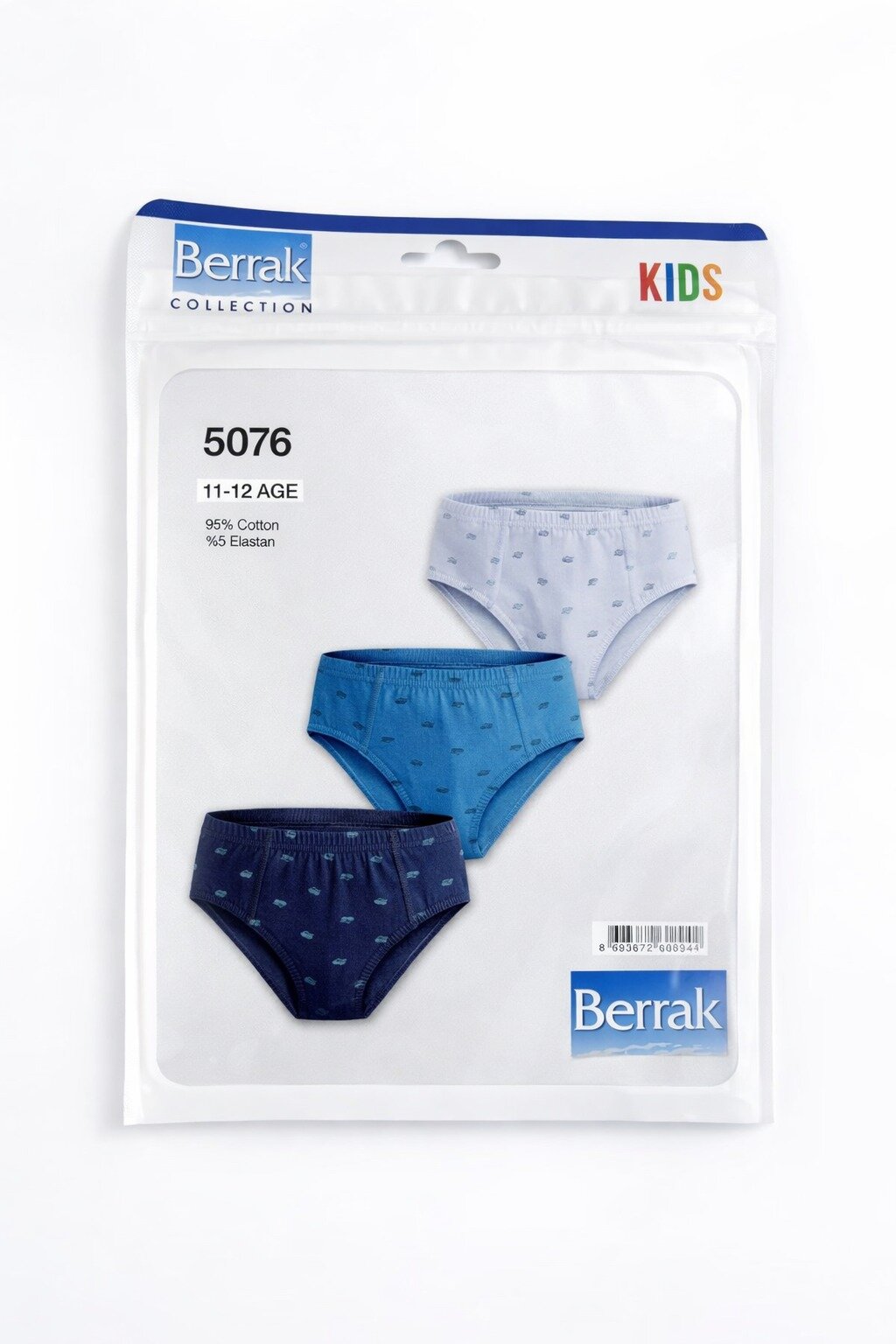 5076 Berrak Erkek Çocuk Slip 3lü - 2